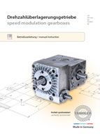 Speed modulation gearboxes - Instruction manual