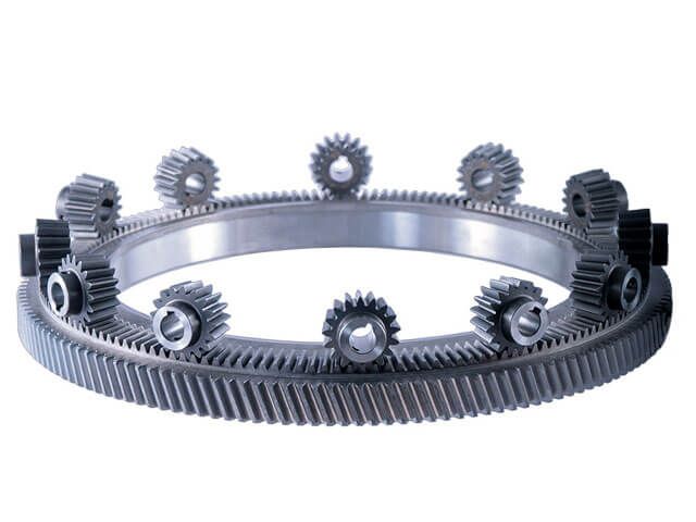 Crown gear with 12 bevel gears