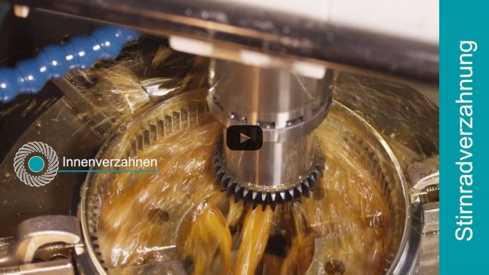 Gearing of spur and internal gears - Video
